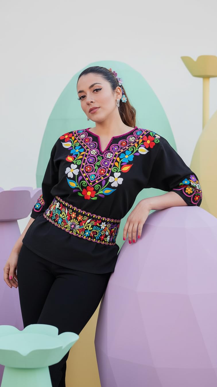 Embroidered Mexican Blouse