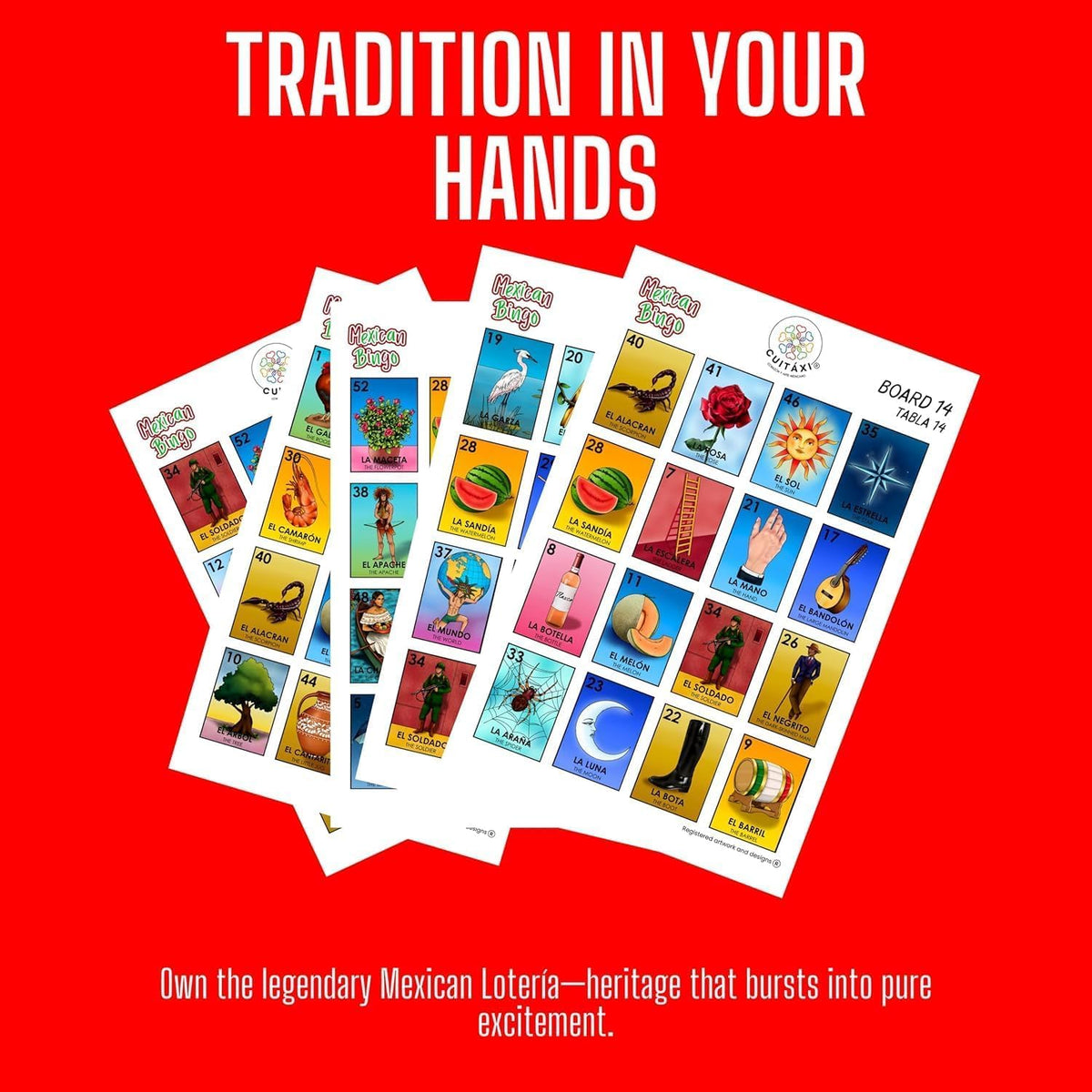 Mexican Lotería for 10 Players