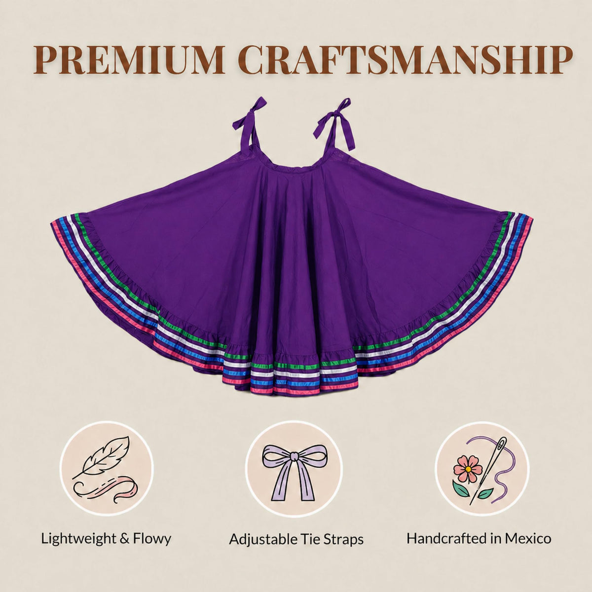 Mexican Folklórico Skirt