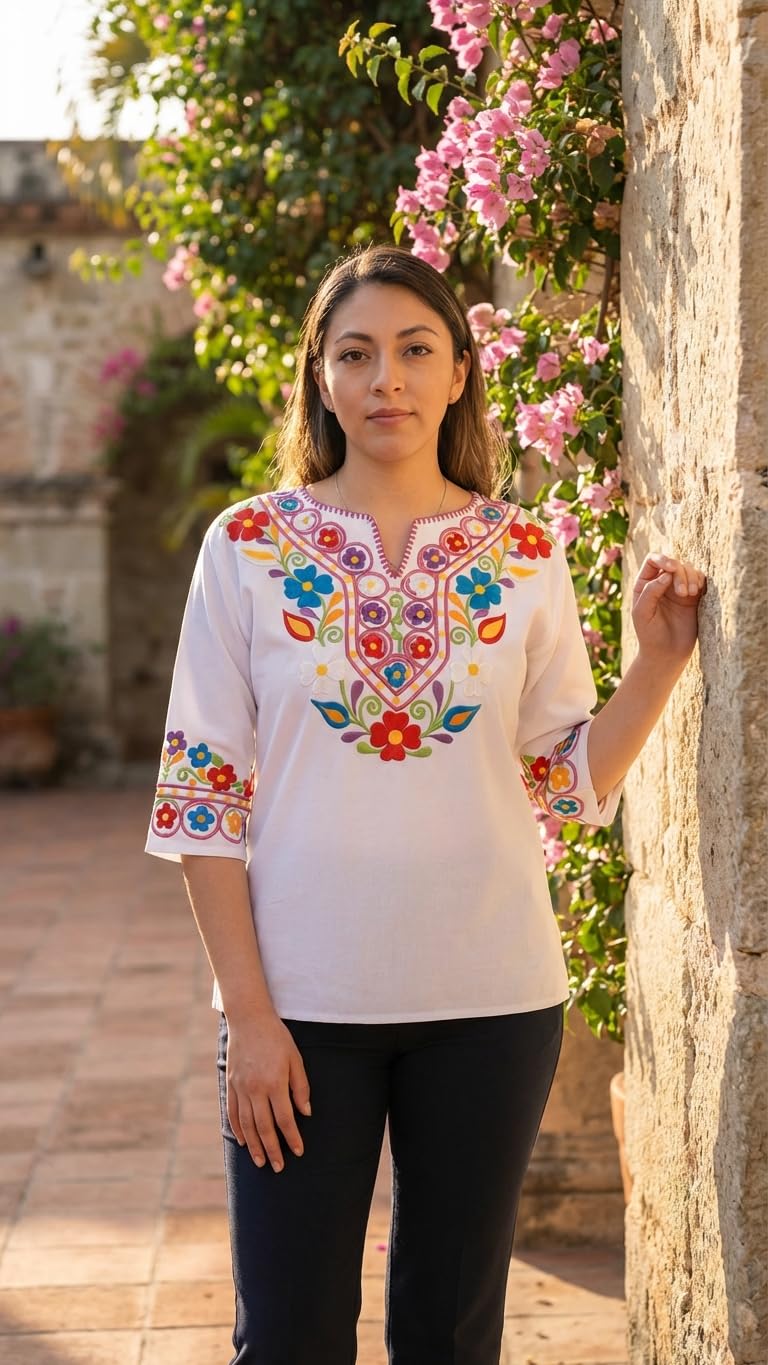 Embroidered Mexican Blouse