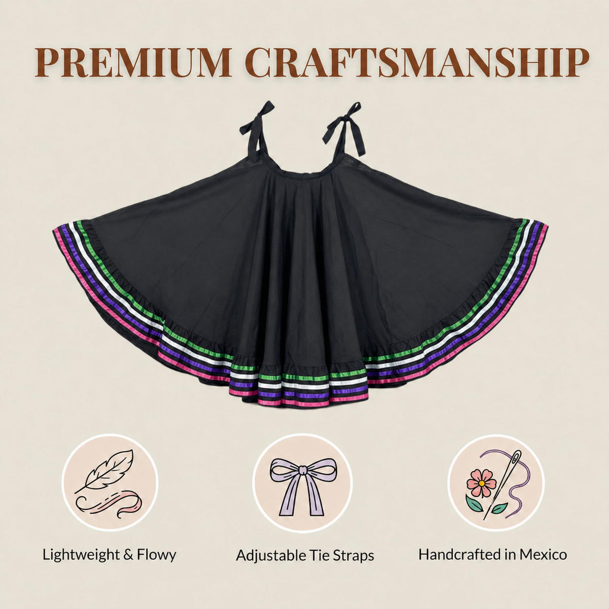 Mexican Folklórico Skirt
