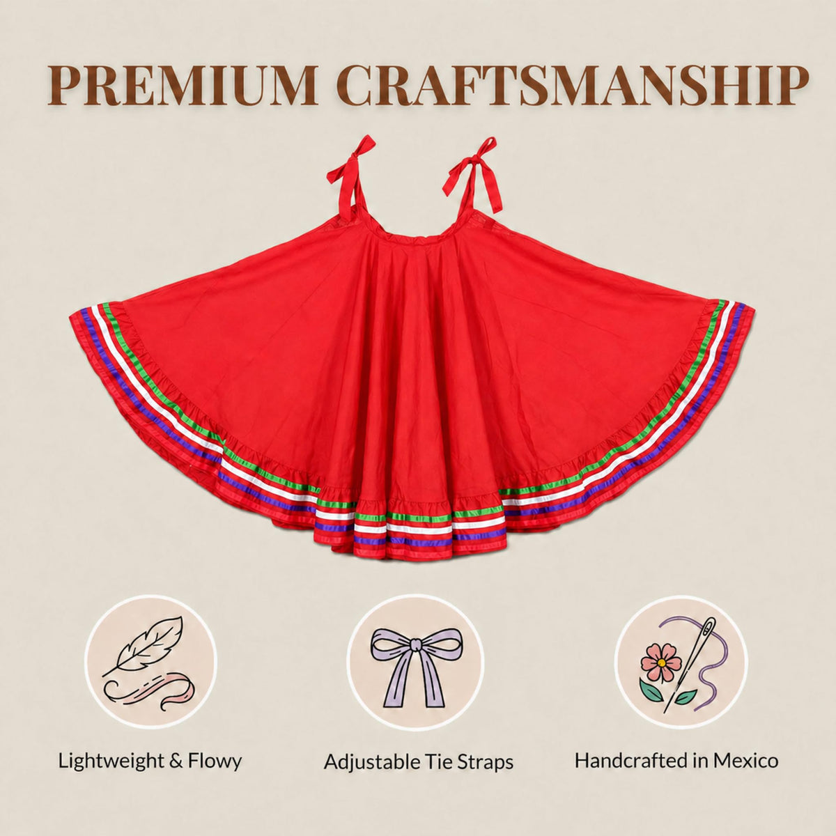 Mexican Folklórico Skirt