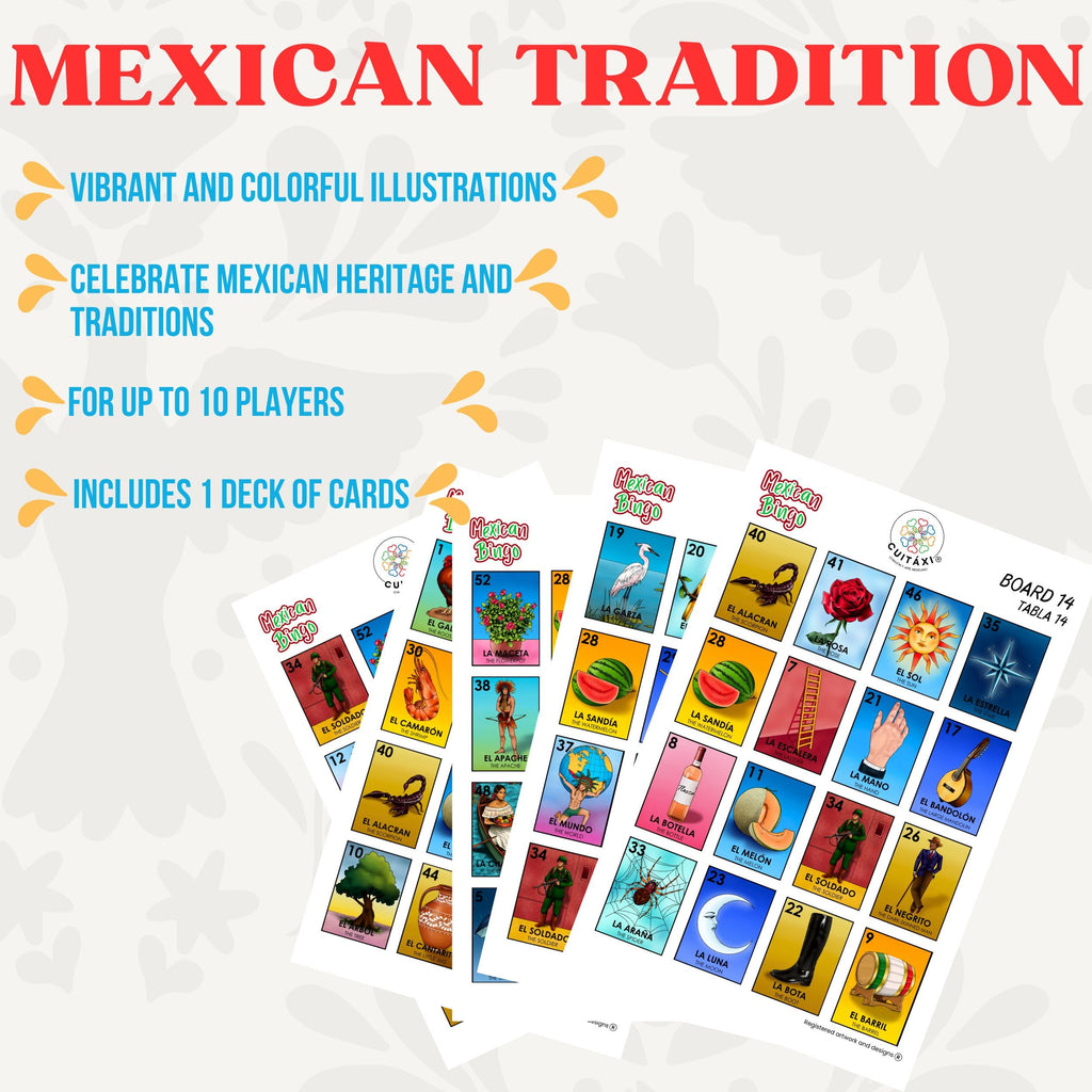 Mexican Lotería for 10 Players