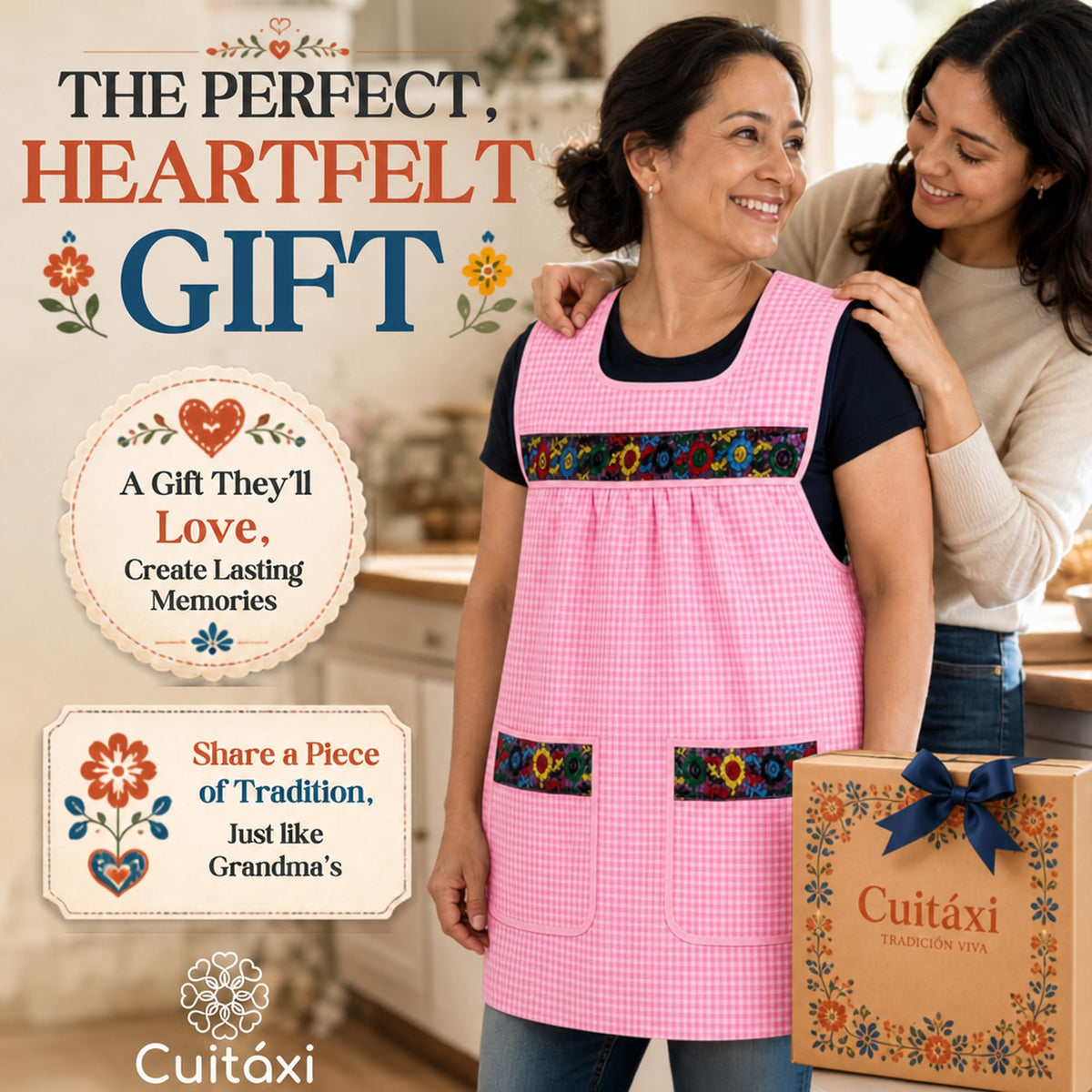 Embroidered Mexican Apron