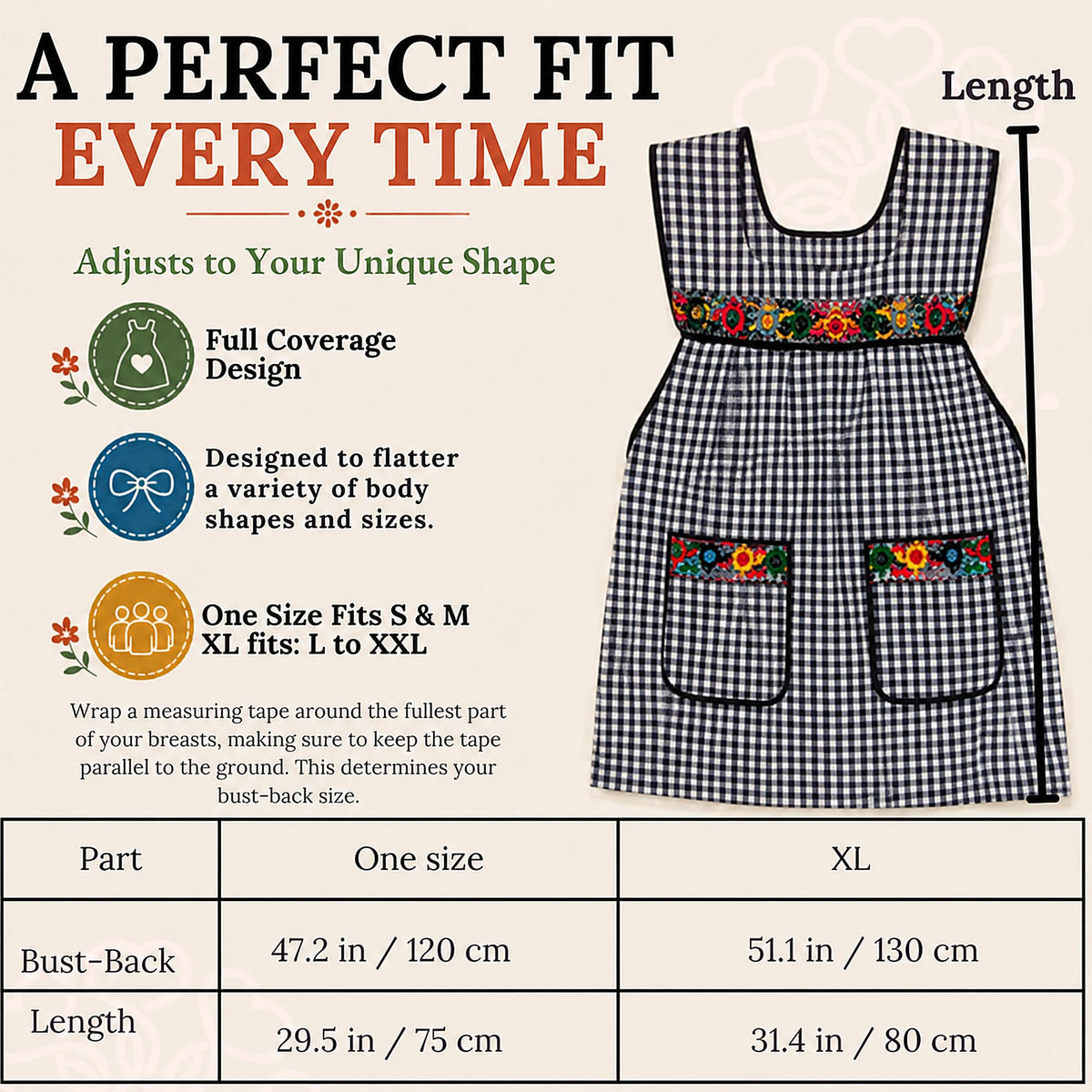 Embroidered Mexican Apron