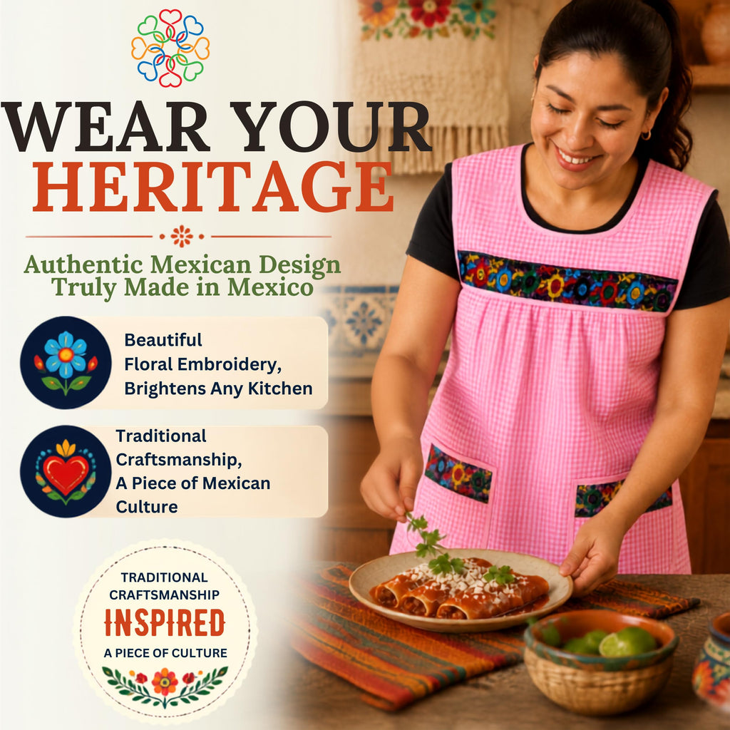 Embroidered Mexican Apron