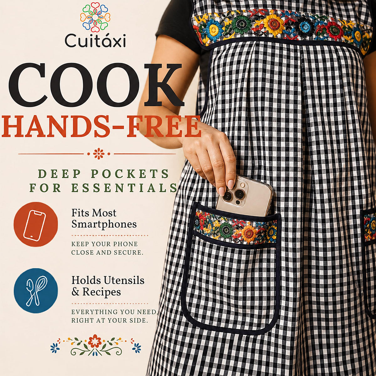 Embroidered Mexican Apron