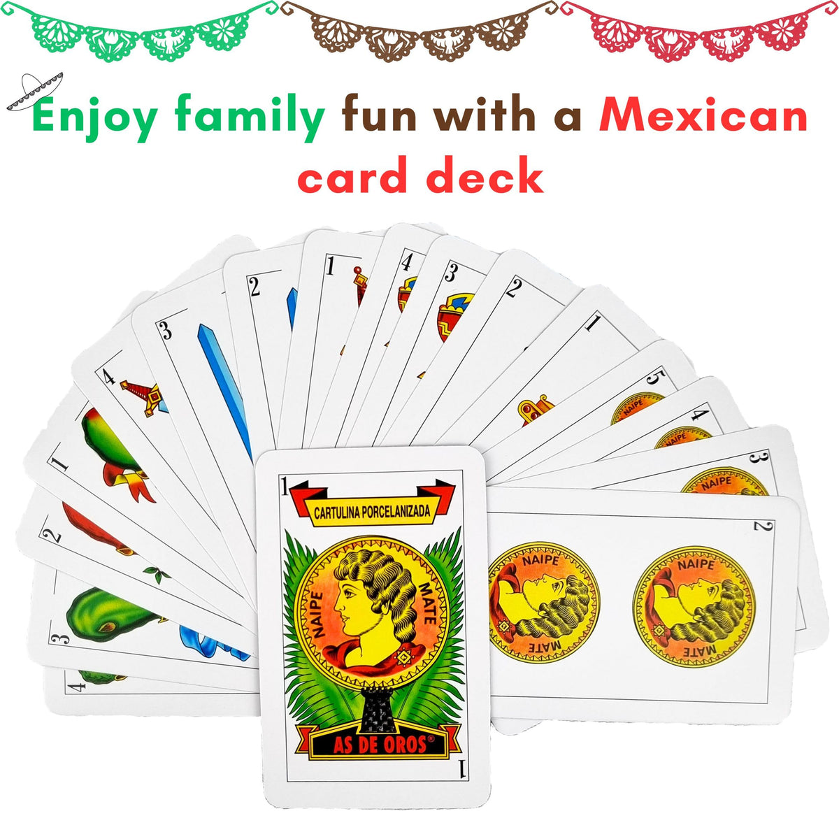 Spanish Playing Cards, Red and Blue 2 Pack