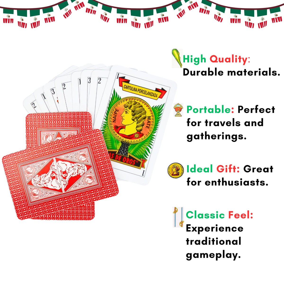 Red Spanish Playing Cards