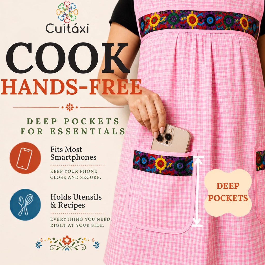 Embroidered Mexican Apron