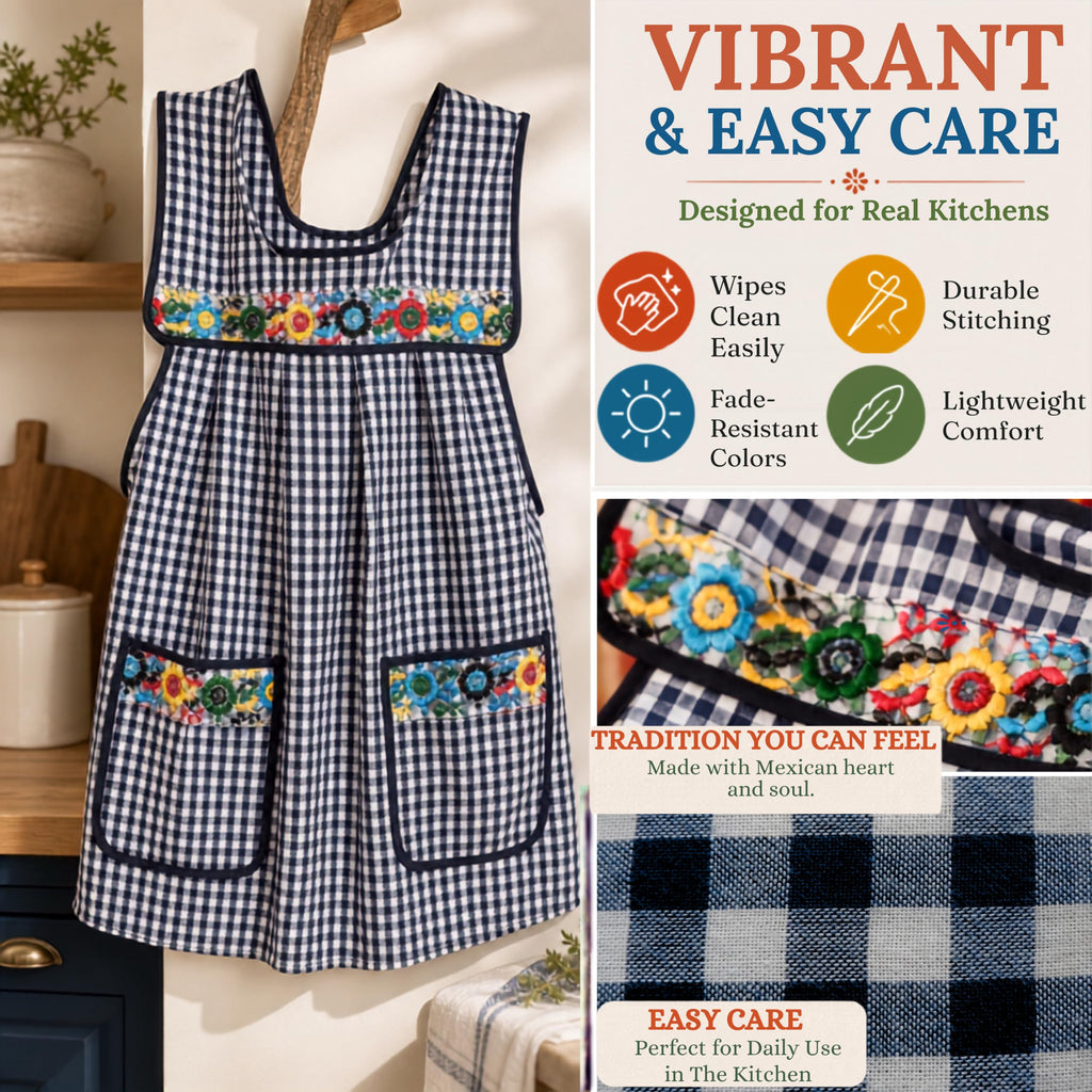 Embroidered Mexican Apron
