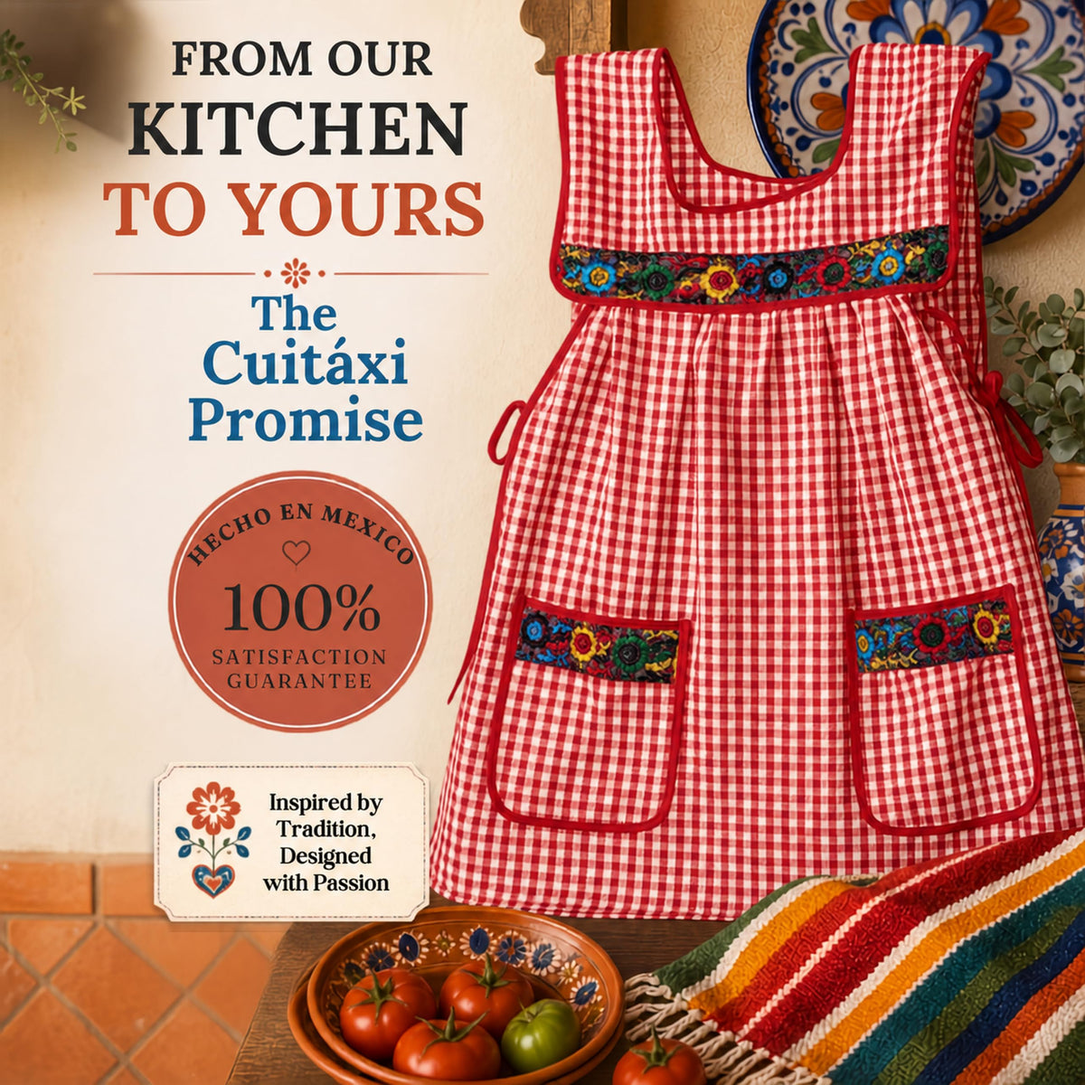 Embroidered Mexican Apron