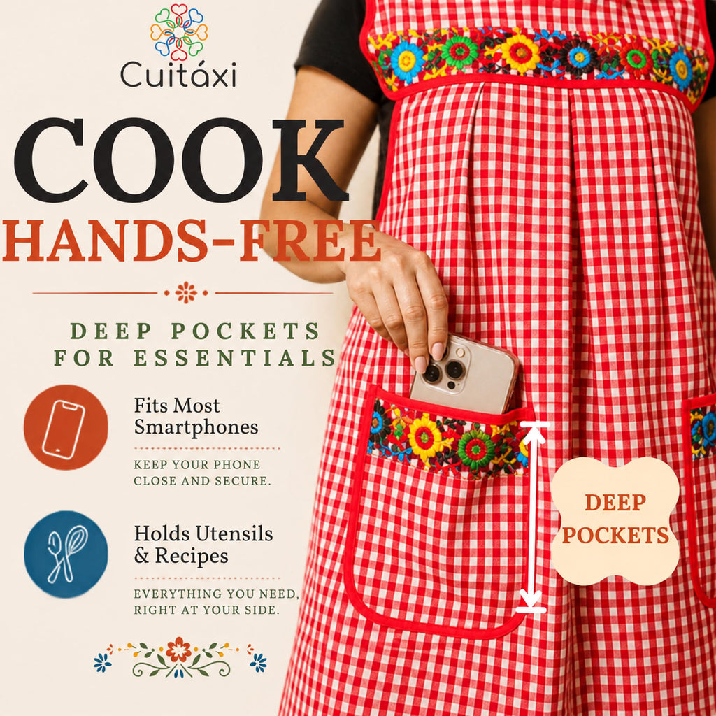 Embroidered Mexican Apron