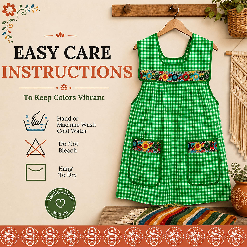 Embroidered Mexican Apron