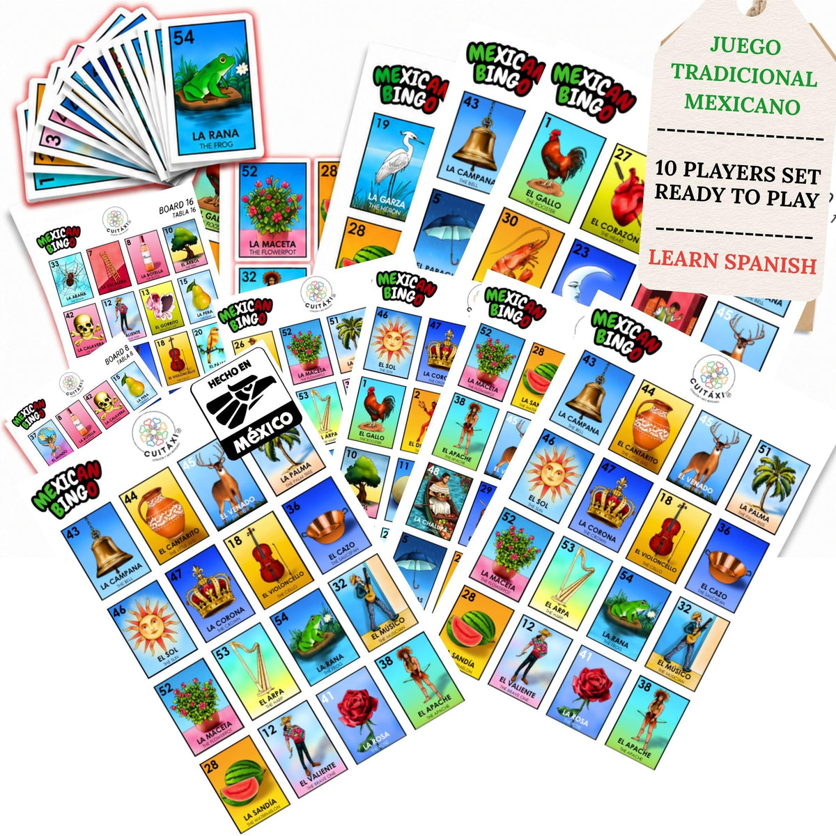 Mexican Lotería for 10 Players
