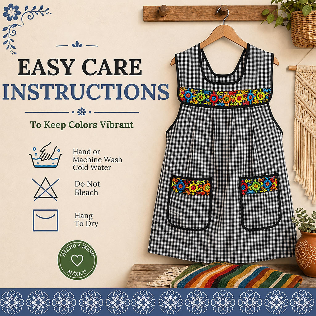 Embroidered Mexican Apron