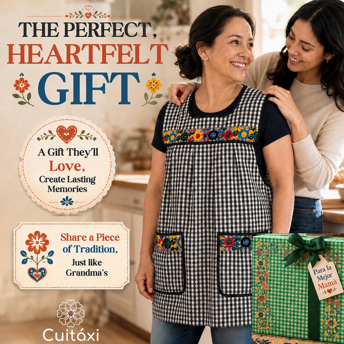 Embroidered Mexican Apron
