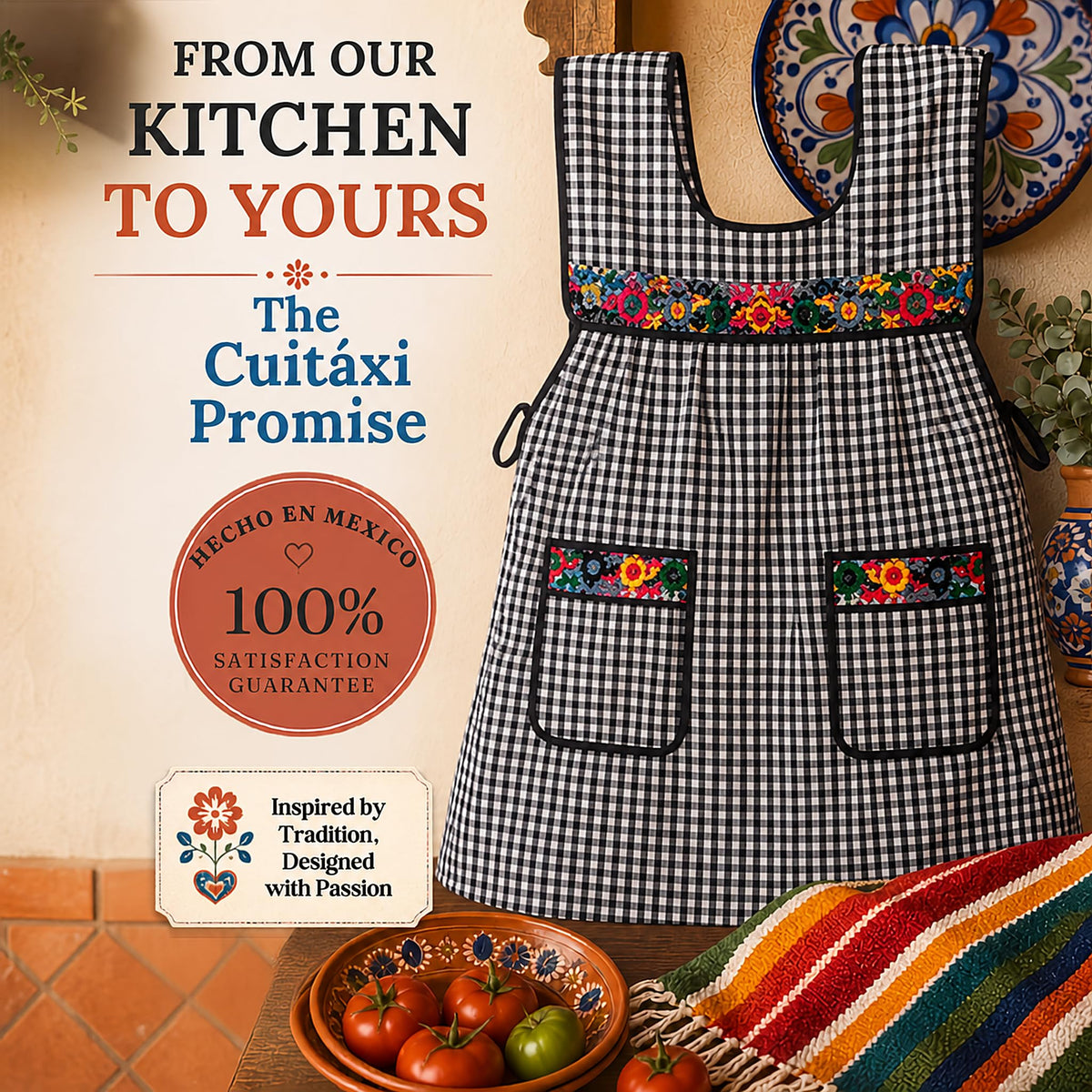 Embroidered Mexican Apron