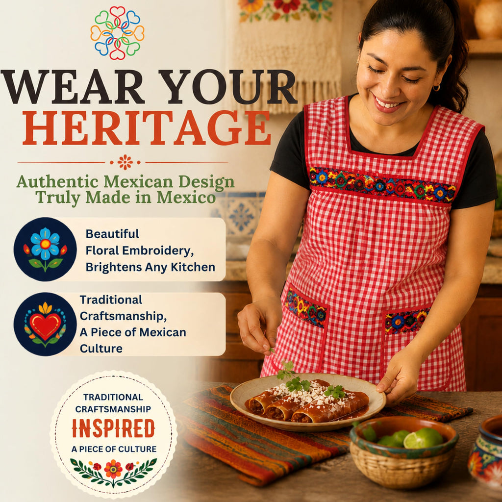 Embroidered Mexican Apron
